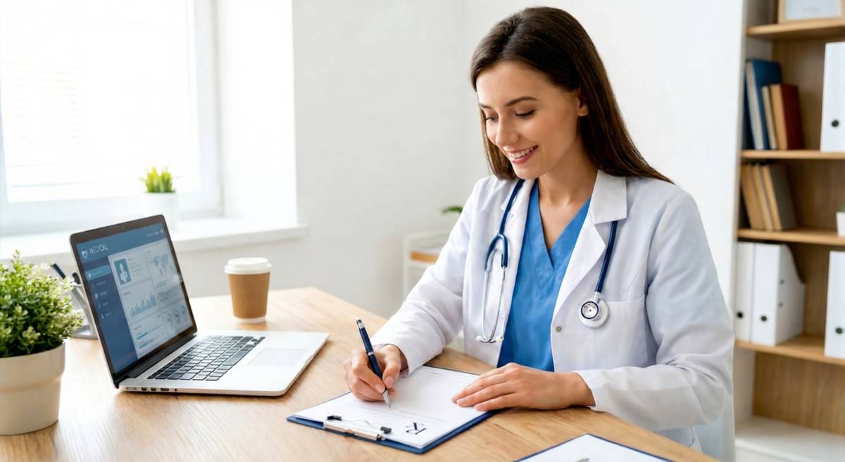 Doctor writing prescription